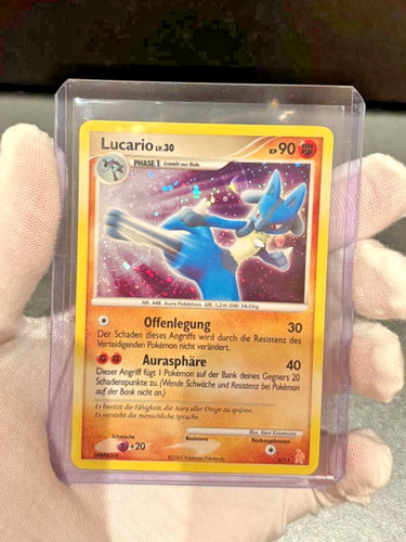 Pokemon lucario holo promo - pokemon,