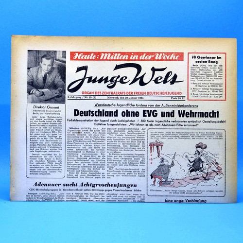 Junge welt 1954 - junge, 20.01.1954