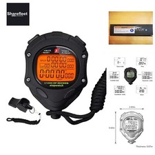 Digitale Stoppuhr, 100 Rundenspeicher, 0,001 Sekunden Zeitmessung, Hintergrun...