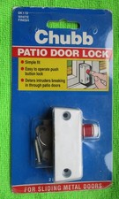 Chubb 8K119 Schiebetürschloss Terrassentür.  Weiß. Unbenutzt.