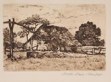 Martin Paul Müller/  Radierung / handsigniert/  Worpswede