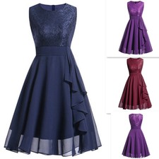 S-2XL Damen Vintage Festlich