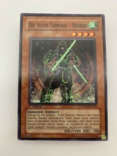 Yugioh Karte 1. Auflage DIE SECHS SAMURAI - NISASHI Monsterkarte STON-DE010 839