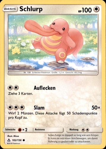 Pokemon 102 156 schlurp - -,