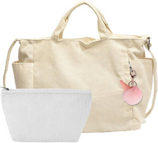 Damentasche weiß Cordtasche