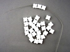 Glasperlen Blumen flach 9 mm