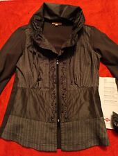 Damen Jacke Blazer BIBA Größe  S 36 stretch kombinierte Stoffe wie neu Herbst