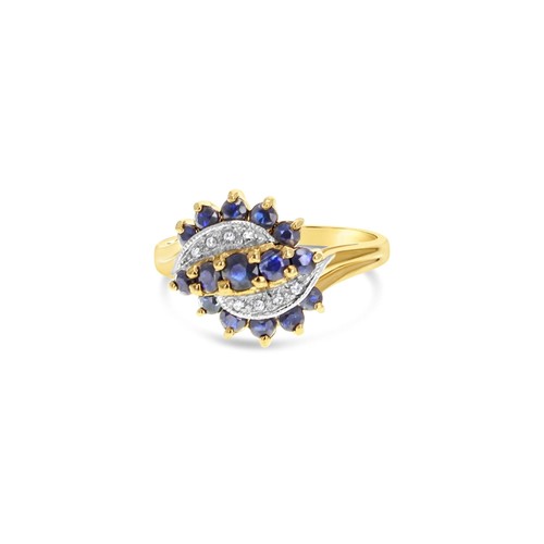 Saphir diamant pave - saphir, &