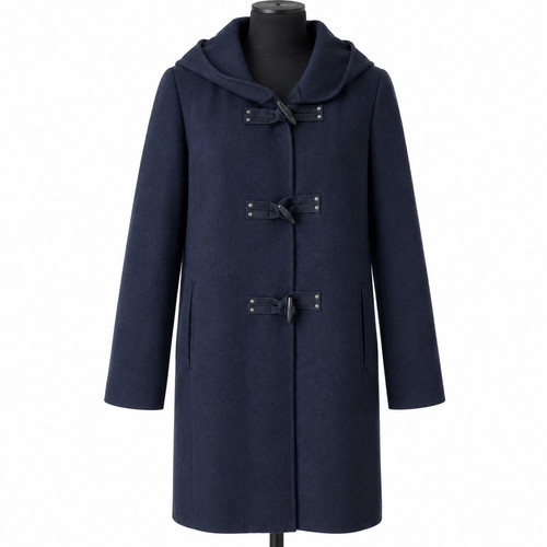 Damen dufflecoat dunkelblau - damen,