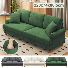 Chenille sofa sitzer 220cm - chenille, 3