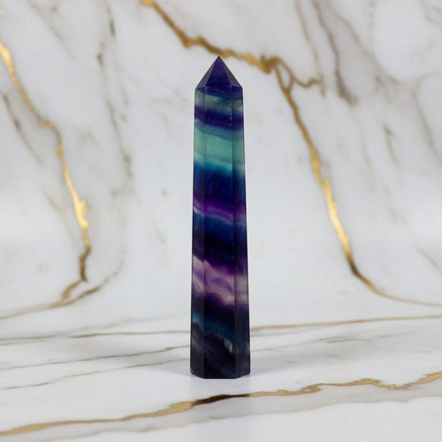 Fluorit obelisk 8cm - obelisk,