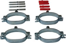 Set Rohrschellen Ovalschellen DN16 DN20/25 Solarrohr Doppelwellrohr SOLAR