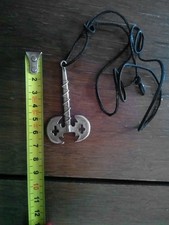 Kette Anhänger Doppelaxt Wikinger Ritter Mittelalter