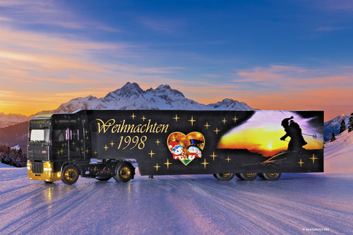 Herpa weihnachts lkw daf - lkw,