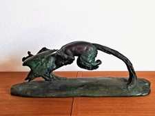 Skulptur/Bronze Antik "Fawn