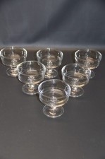 Eis- / Dessertschalen - Glas - 6 Stück - Durchmesser 9,5 cm - Höhe 8,5 cm