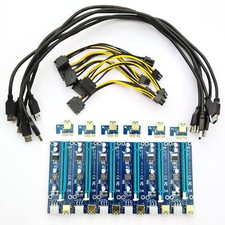 6x Stück PCIe Riser x1-x16