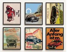 Set: 6 Poster VW Käfer KdF