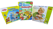 Haba Spiele Set Funkel Schatz, Nagelspiel, Wir spielen Einkaufen