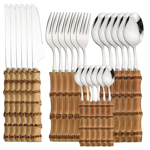 Tlg bambus besteck set - tlg,