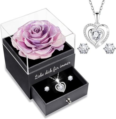Ewige rose kette 925 sterling - rose,