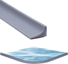 Silikon Wasserstopper Dusche 1 5m selbstklebend Schwallschutz Wassersperre Küche