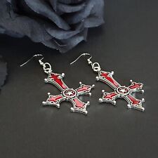 Gothik Ohrringe Petruskreuz