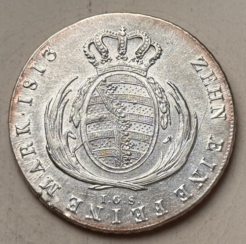 Sachsen taler 1813 igs - sachsen,