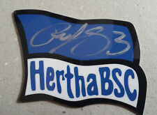 Hertha BSC / Fahne pur / justpay Karte / Autogramm / Sascha Burchert FC St.Pauli