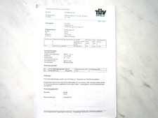 TÜV-Teilegutachten für PKW- Sonderrad O.Z. Spa, Felgengutachten, Gutachten 