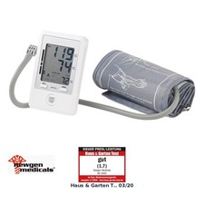 Medizinisches Oberarm-Blutdruck-Messgerät, Speicher für 180 Messungen