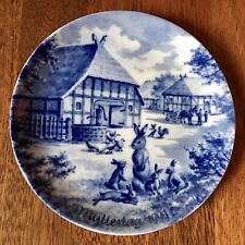 Wandteller Teller Porzellan Berlin Design Porzellan blau-weiss Muttertag 1991