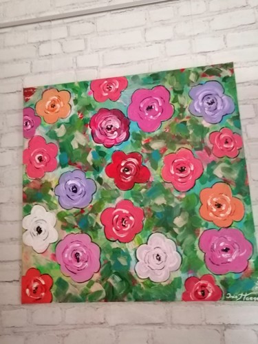 Acrylbild auf leinwand acryl - acrylbild,