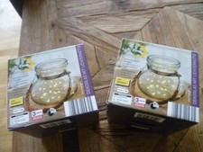 Dekoglas mit Lichterkette 2 Stück NEU