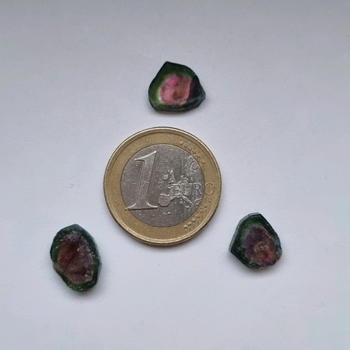 Wassermelonen turmalin scheibe - turmalin,