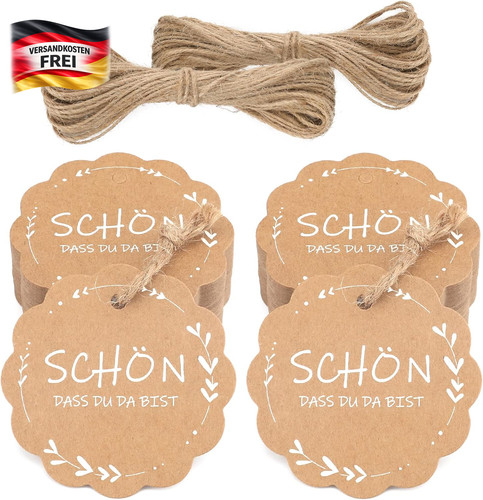 Geschenkanhänger set 100 - set,