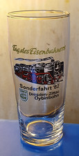 Bierglas Eisenbahn-Motiv