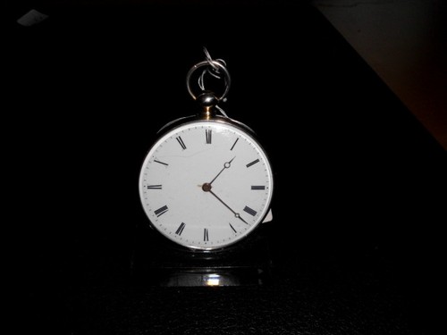 Silberne schlüsseltaschenuhr - silberne,