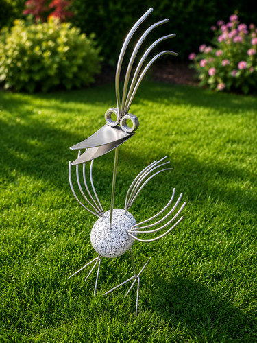 Edelstahl vogel garten - vogel,