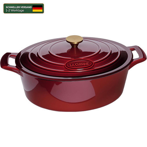 Gusseisen bräter oval 5l - gusseisen,