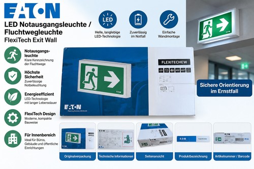 Eaton led notausgangsleuchte - led, /
