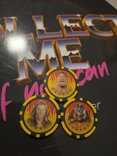 Topps WWF WWE Edge Batista Rey Mysterio Wrestling Pokerchips Trading Card