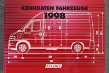 Fiat Kenndaten "1998" Nutzfahrzeuge Seicento Van, Scudo Ducato Ducato 4x4, Du...