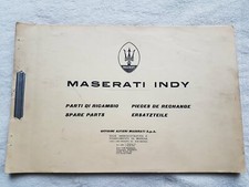 32B 291 Maserati Indy Ersatzteilkatalog Spare Parts Catalog Handbook mehrsprachi