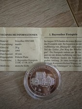 Silbermünze „Bayreuther Festspiele“ Feinsilber 999 Münze Barren Silber