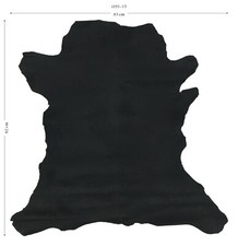 Lammfell Schwarz Lambskin 1,2 mm Dick Echt Schaffell Leather Lammleder  I191