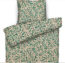 MONT CHALET -KUSCHELBETTWÄSCHE/Einzelbett 2tlg. /CHINCHILLA/MF-BEERENBLÄTTER/NEU