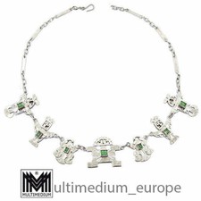 Modernist Silber Smaragd