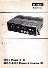 Service Manual-Anleitung für Uher 4000 Report IC,4200,4400 Report Stereo IC 