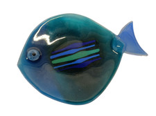 Fisch Glas Schale klein Kunstglas Dekoschale Glasschale Tischdeko